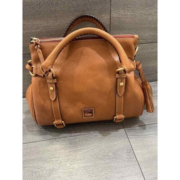 Dooney & Bourke Florentine Leather Small Satchel Natural B000551 - Picture 3 of 12